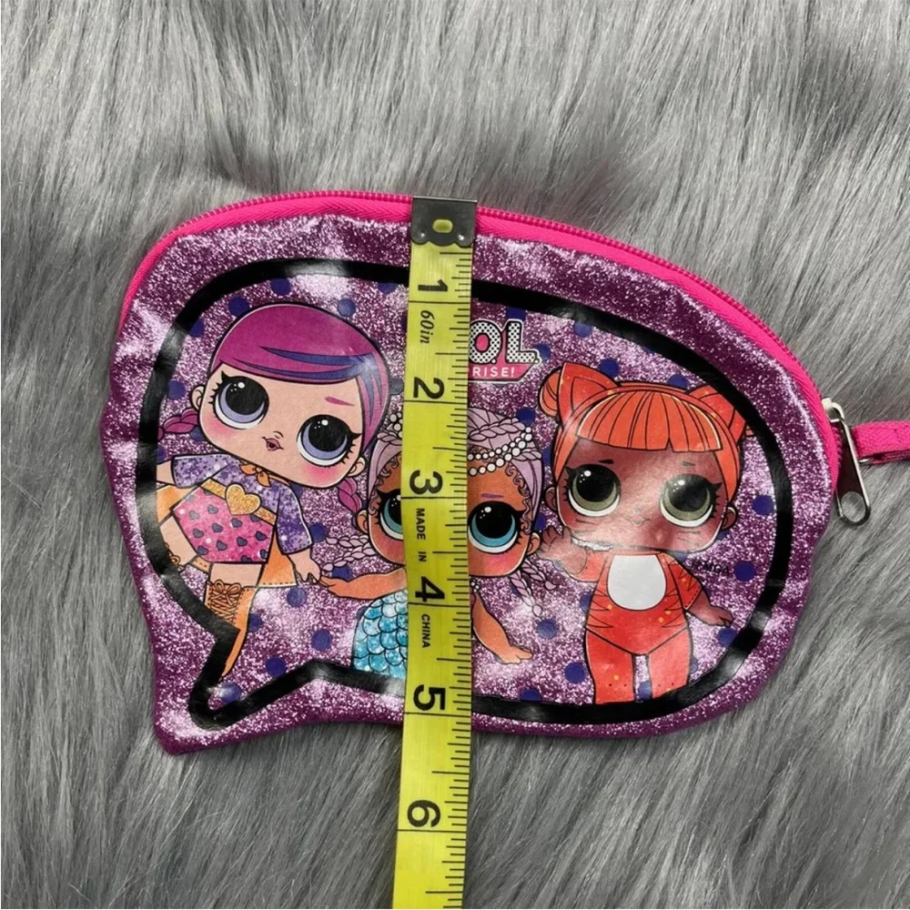 Girls Lol Surprise Pink Glitter Wristlet Purse
